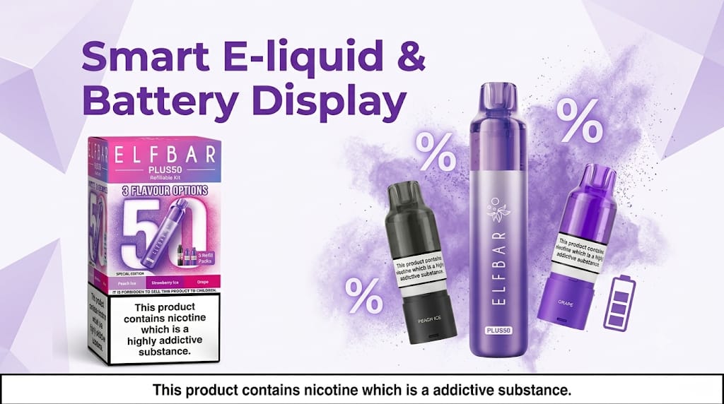 Smart E-liquid & Battery Display