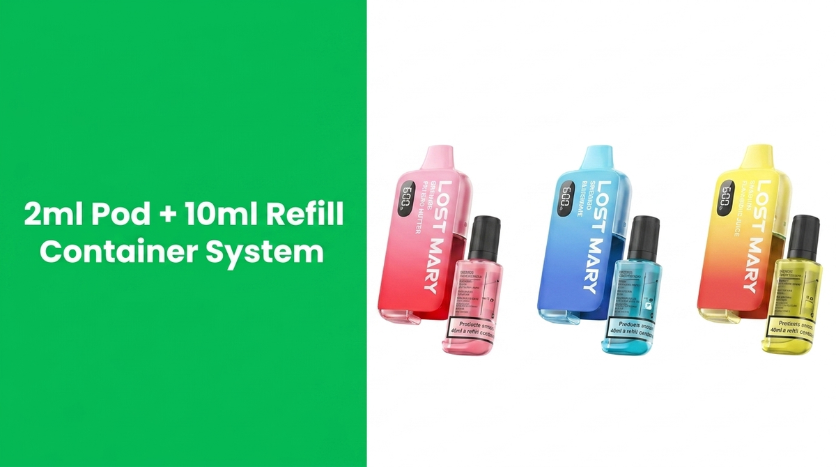 2ml Pod + 10ml Refill Container System 