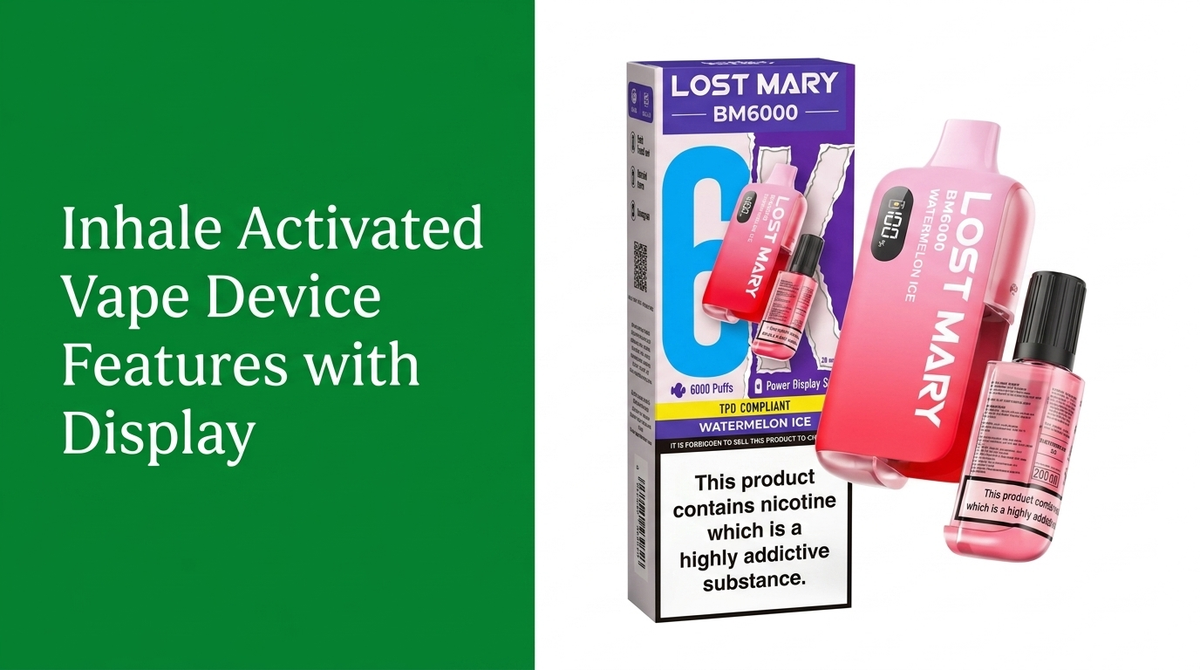 Inhale Activated Vape Device Features 
