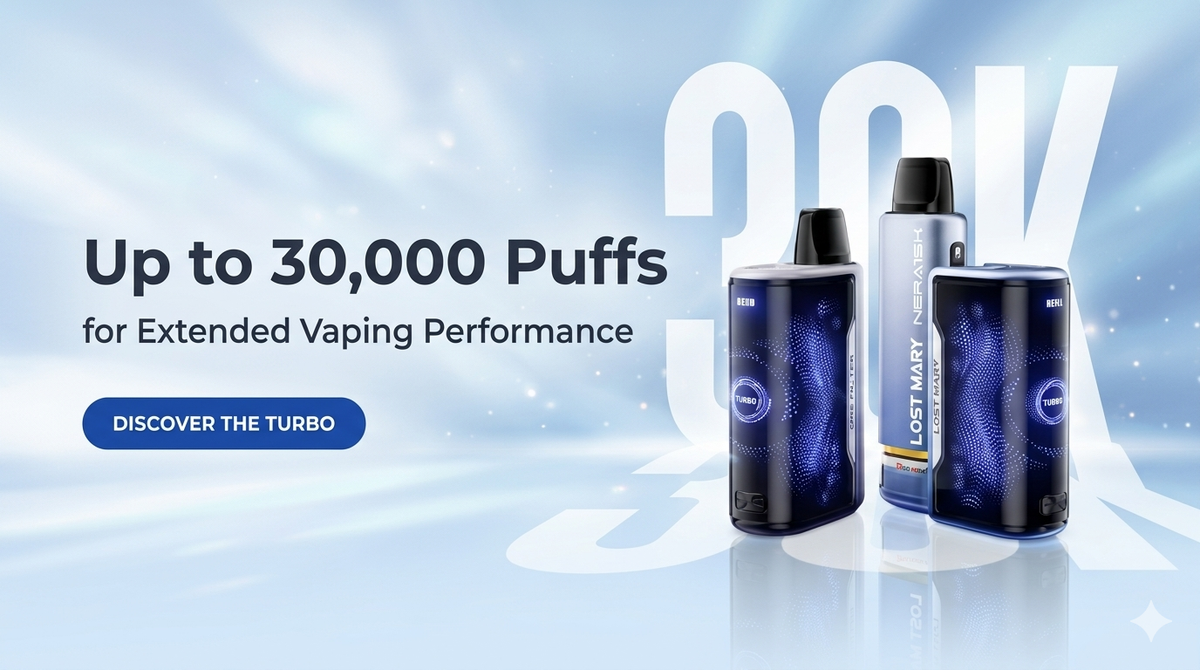 Up to 30,000 Puffs for Extended Vaping Performance