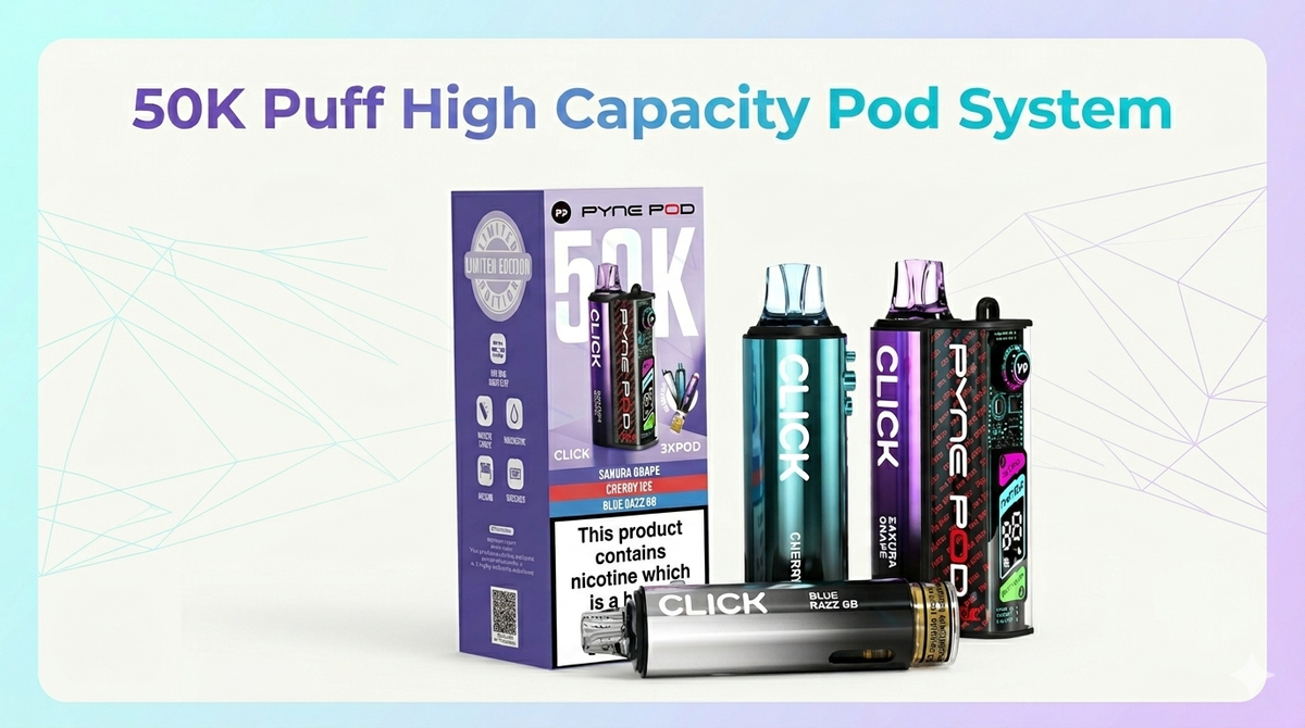 50K Puff High Capacity Pod System