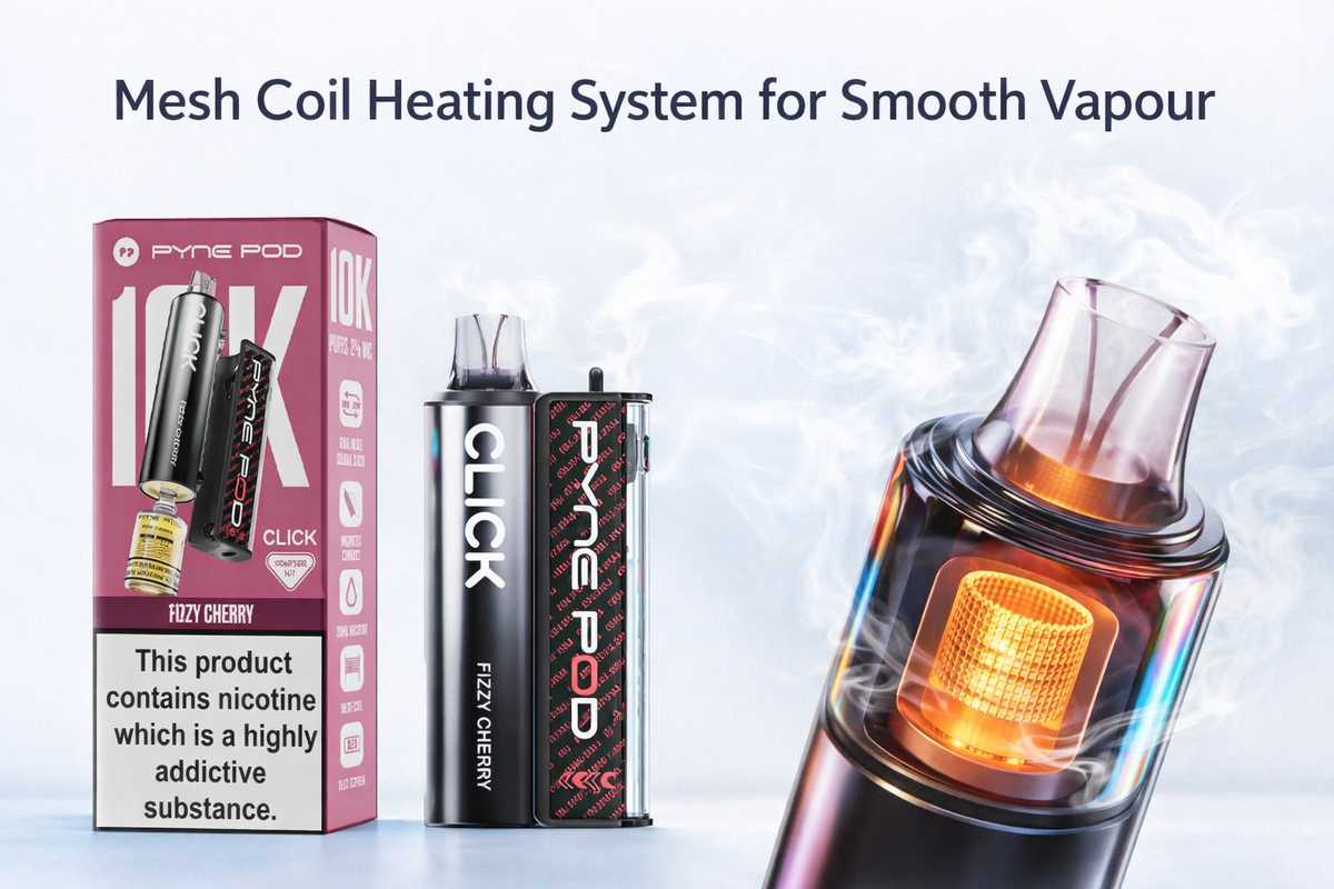 Mesh Coil Heating System for Smooth Vapour