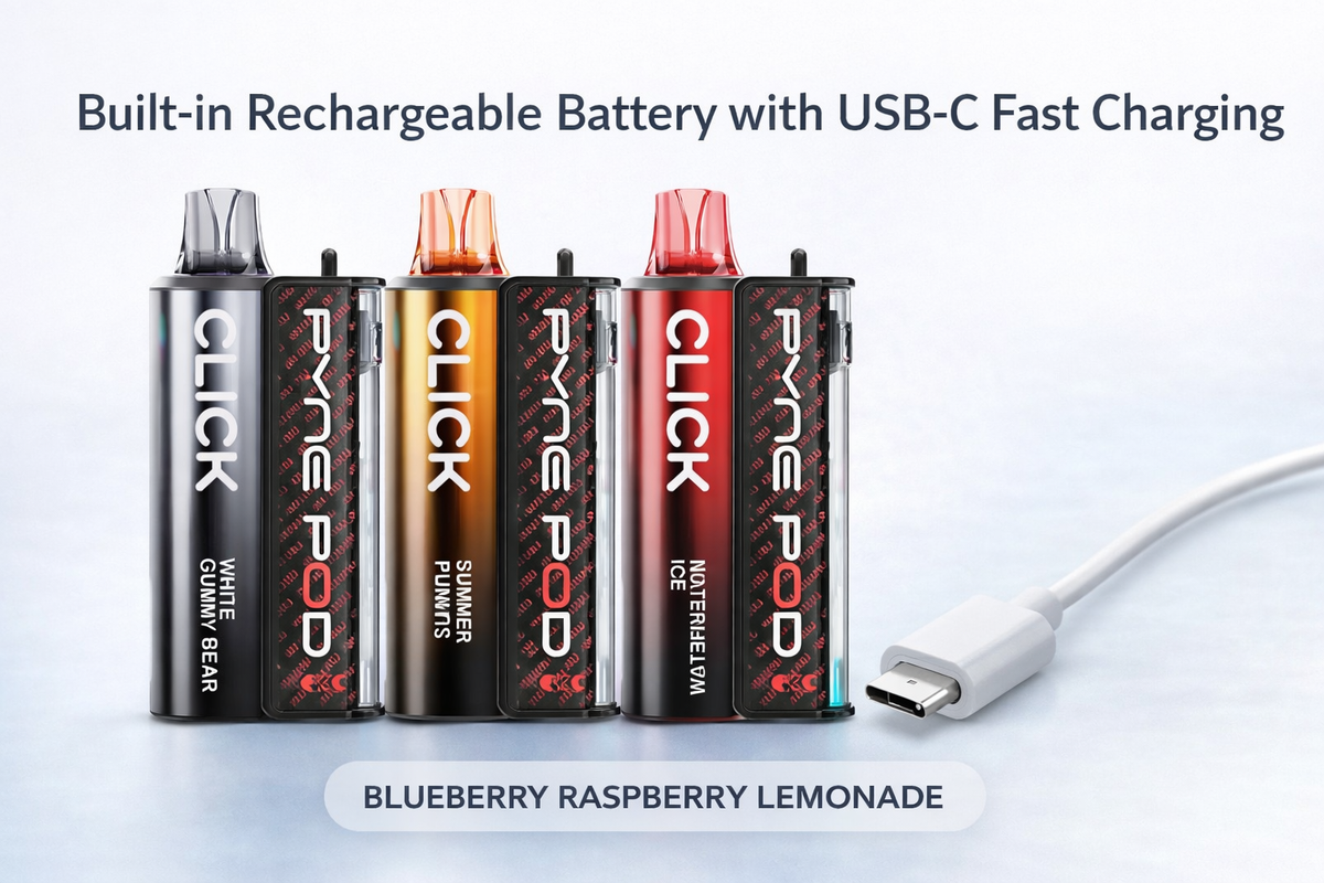 Built-in Rechargeable Battery with USB-C Fast Charging
