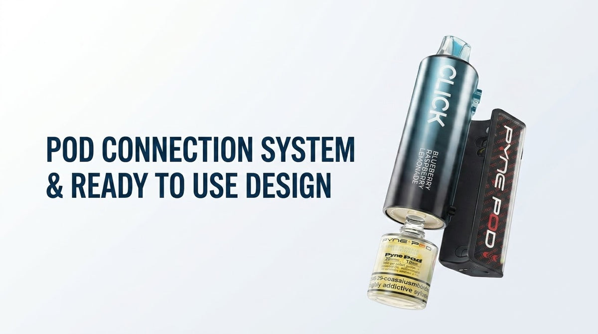 Click Pod Connection System & Ready to Use Design