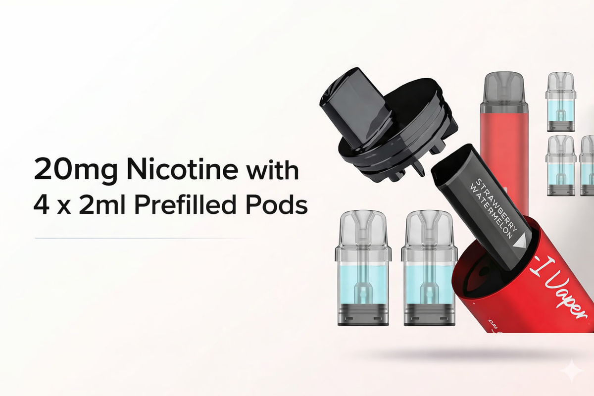 20mg Nicotine with 4 x 2ml Prefilled Pods