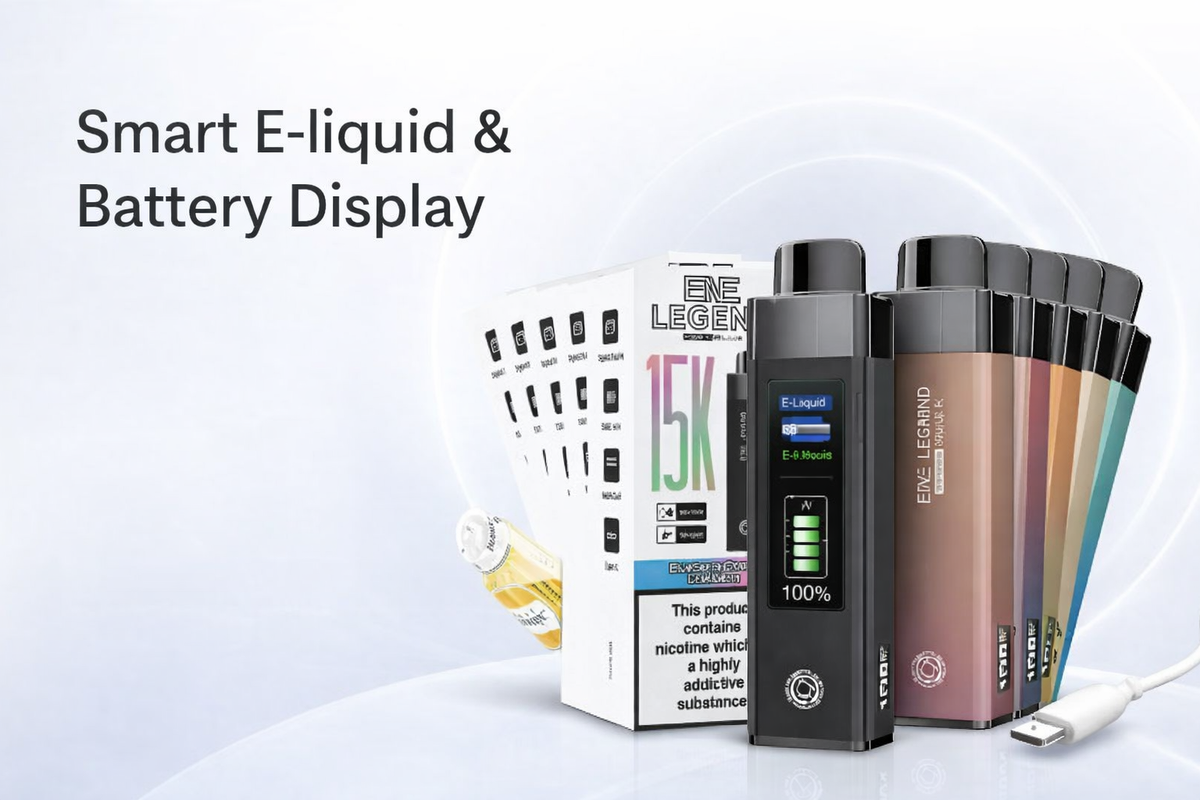 Smart E-liquid & Battery Display
