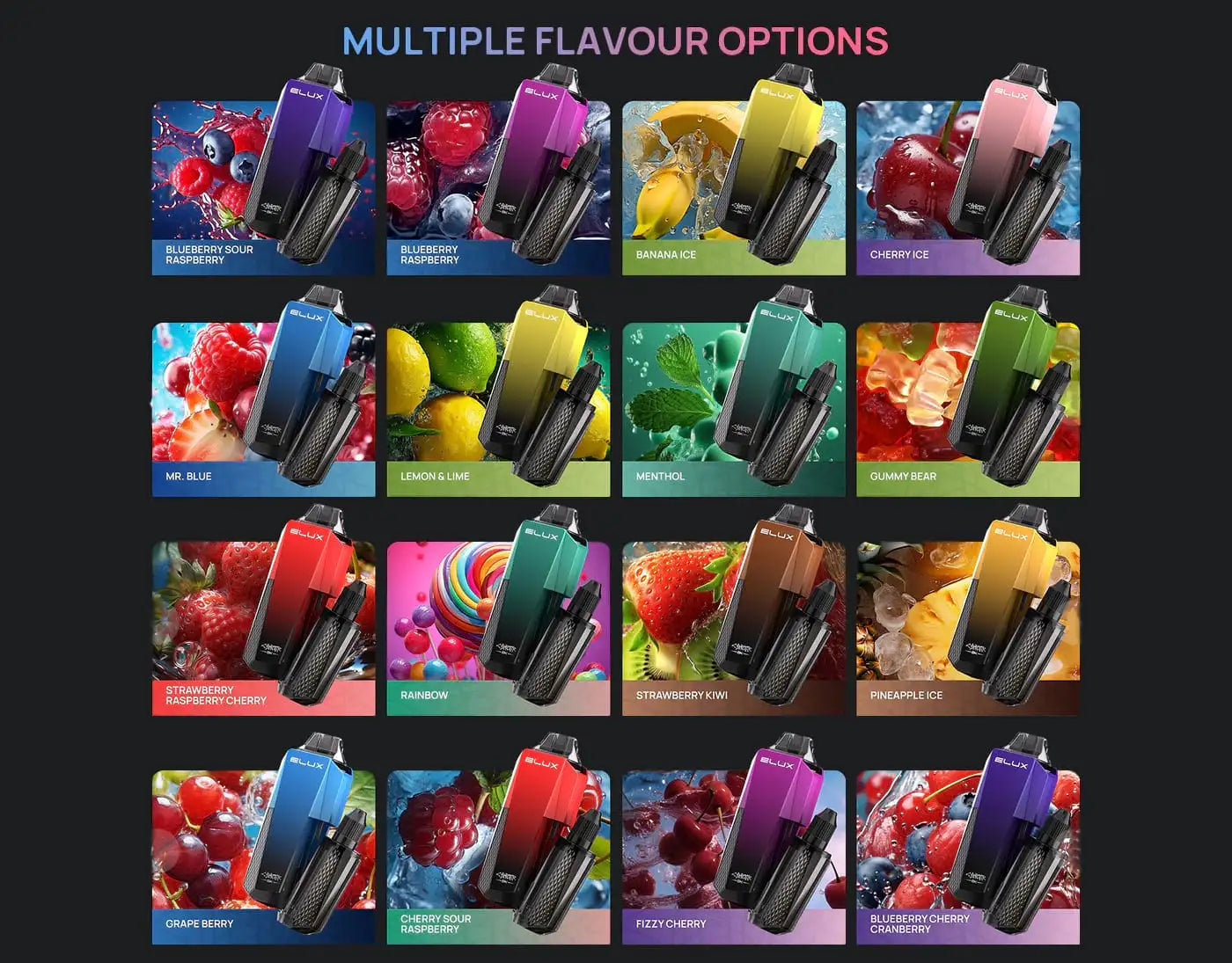 Available Premium Flavours