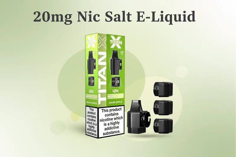 20mg Nicotine with Better E-Liquid Capacity