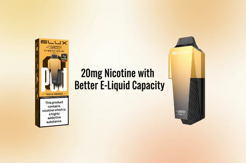 20mg Nicotine with Better E-Liquid Capacity