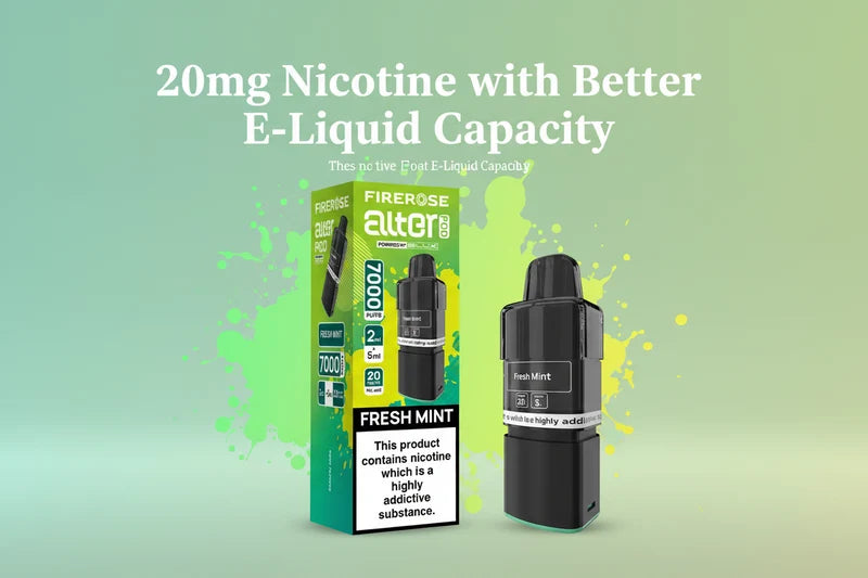 20mg Nicotine with Better E-Liquid Capacity