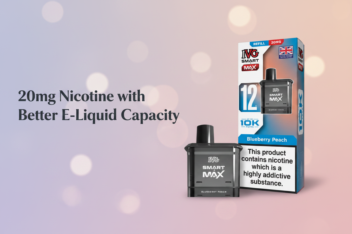 20mg Nicotine with Better E-Liquid Capacity