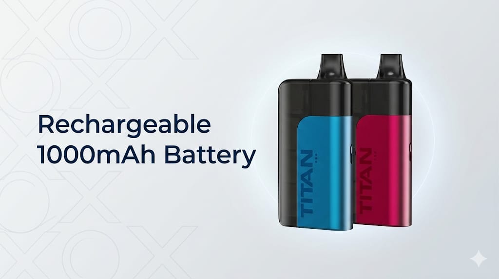Rechargeable 1000mAh Battery