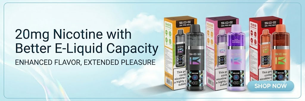 20mg Nicotine with Better E-Liquid Capacity