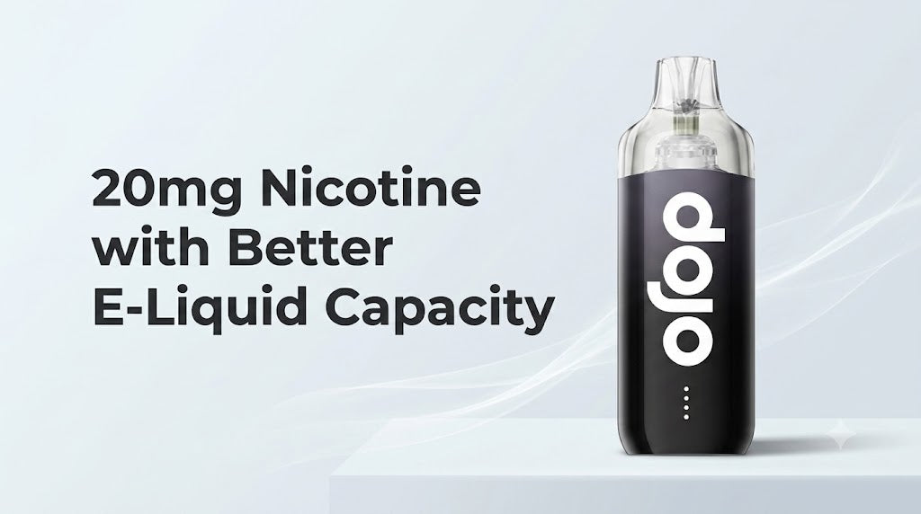 20mg Nicotine with Better E-Liquid Capacity