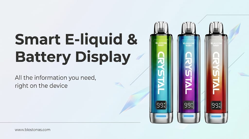  Smart E-liquid & Battery Display