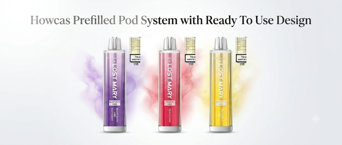 Howcas Prefilled Pod System with Ready To Use Design