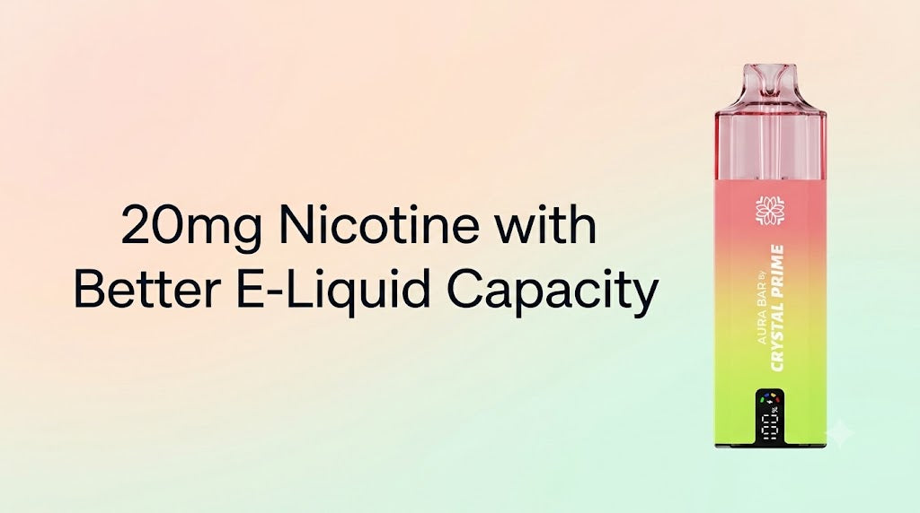 20mg Nicotine with Better E-Liquid Capacity