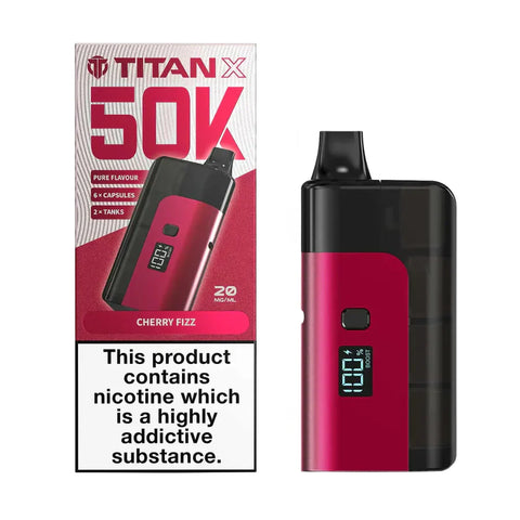 Box of 10 - Titan X 50K Prefilled Pod Kit