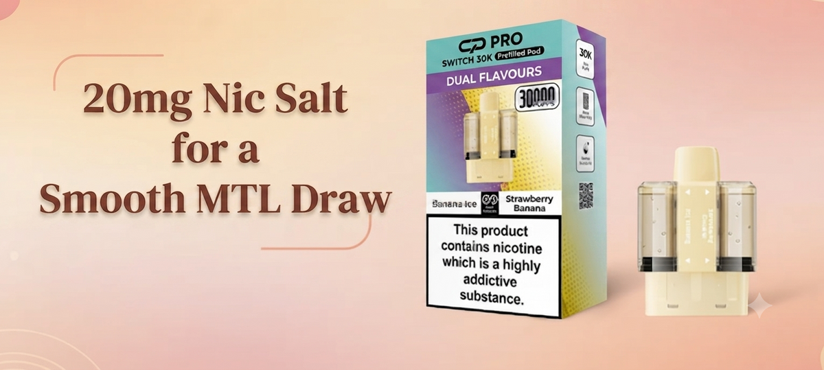 20mg Nic Salt for a Smooth MTL Draw