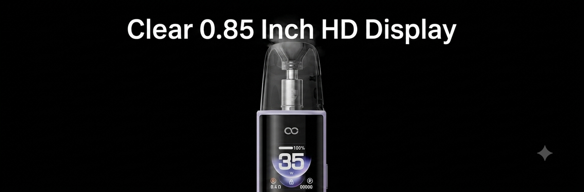 Clear 0.85 Inch HD Display For Quick Reading