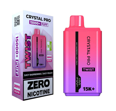 Crystal Pro Twist 15000 Puffs Prefilled Vape Zero Nicotine