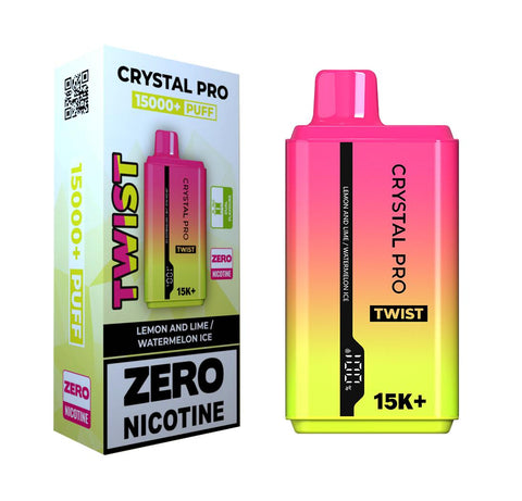 Crystal Pro Twist 15000 Puffs Prefilled Vape Zero Nicotine