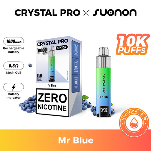 Crystal Pro CP10K 0MG(0%) Prefilled Pod Vape Kit (Zero Nicotine)