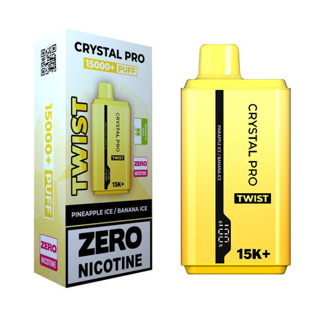 Crystal Pro Twist 15000 Puffs Prefilled Vape Zero Nicotine