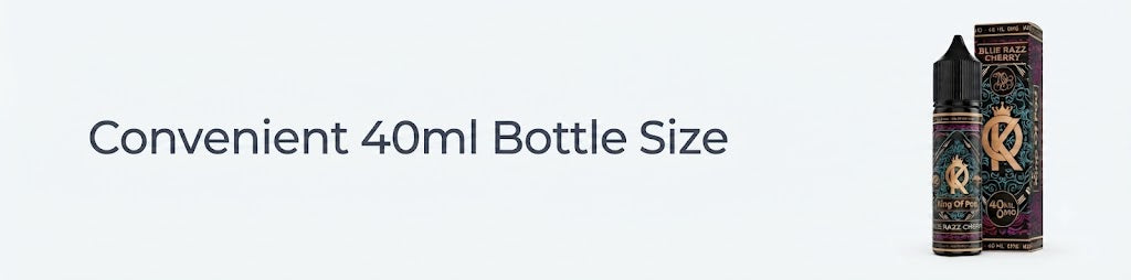 Convenient 40ml Bottle Size