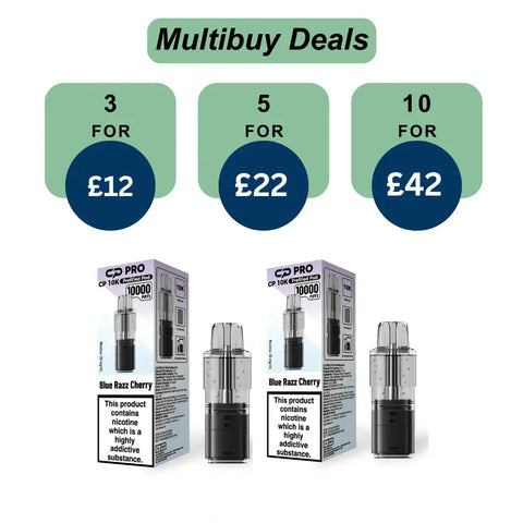 CP Pro CP10k Prefilled Pods - £4.99 or 3 For £12