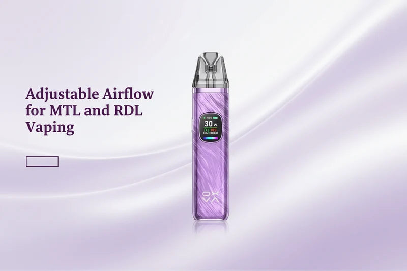  Adjustable Airflow for MTL and RDL Vaping