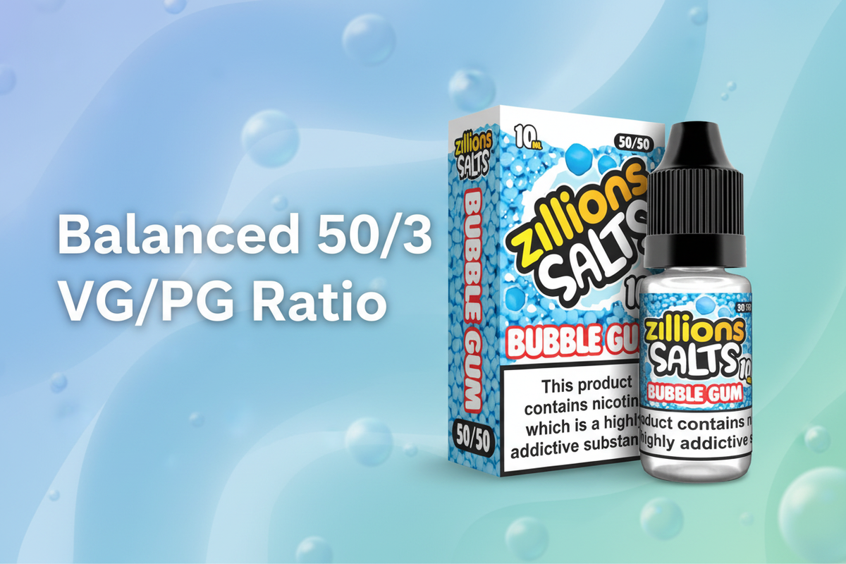 Balanced 50/50 VG/PG Ratio