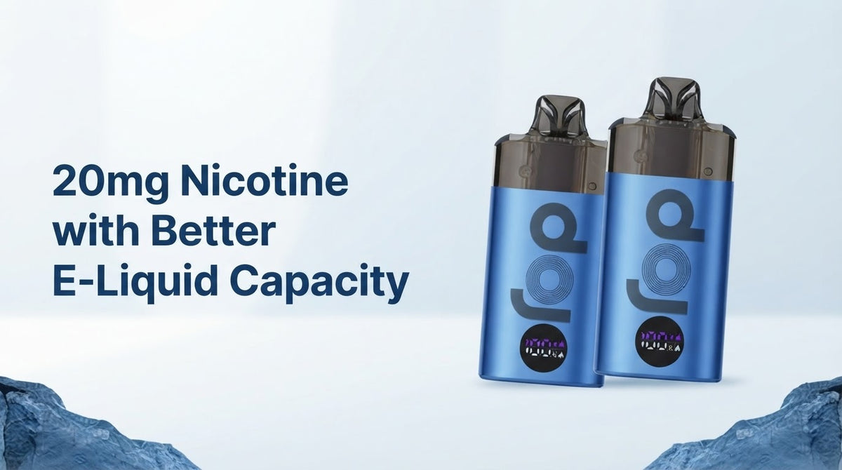 20mg Nicotine with Better E-Liquid Capacity