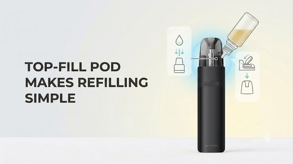 Top-Fill Pod Makes Refilling Simple