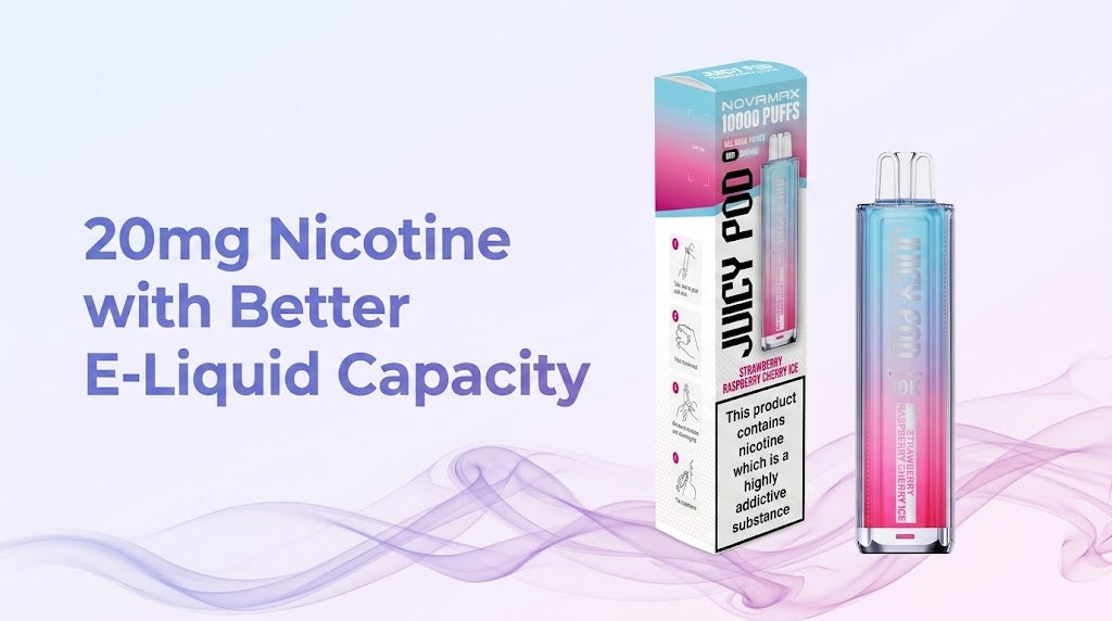 20mg Nicotine with Better E-Liquid Capacity