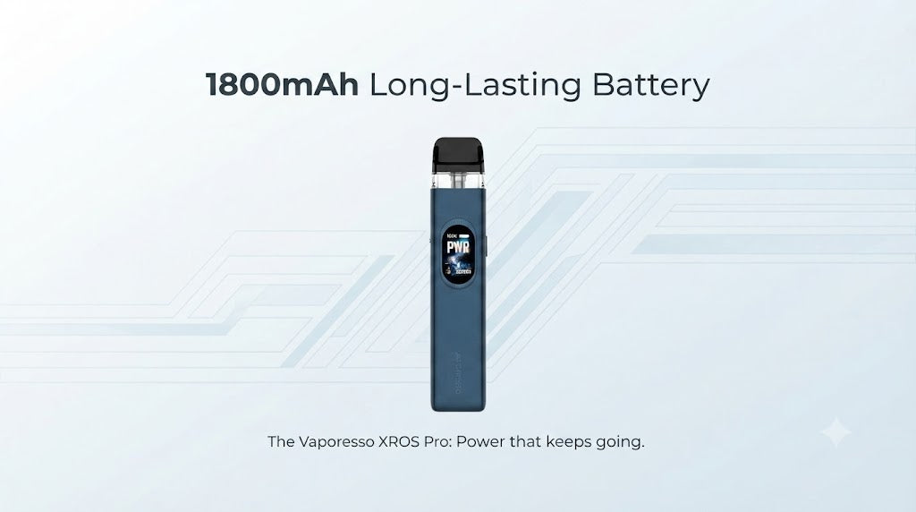 1800mAh Long-Lasting Battery