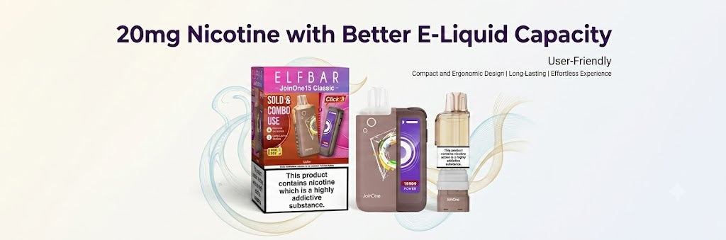20mg Nicotine with Better E-Liquid Capacity