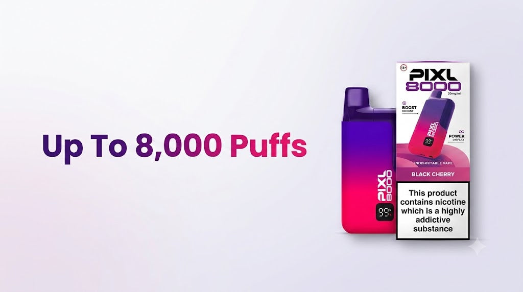 Up To 8,000 Puffs