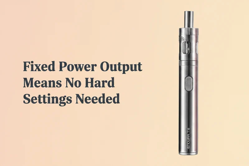 Fixed Power Output Means No Hard Settings Needed