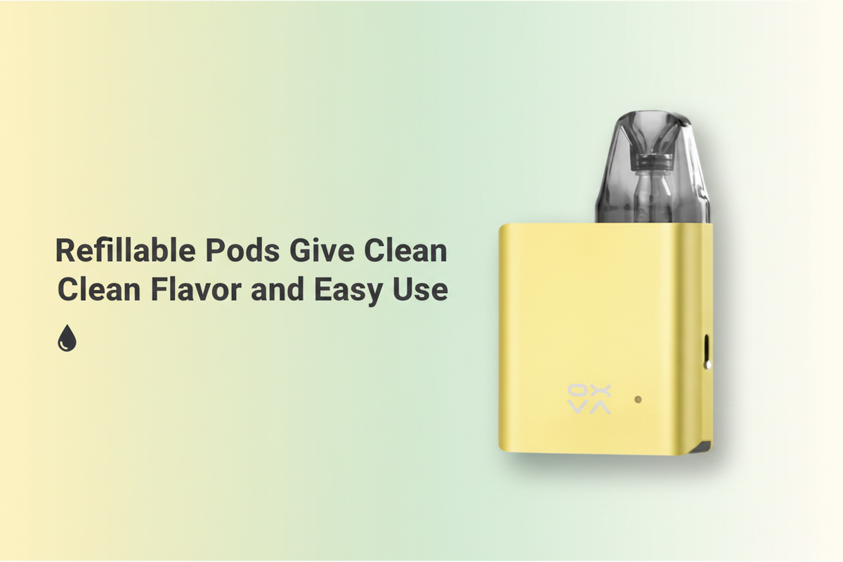 Refillable Pods Give Clean Flavor and Easy Use