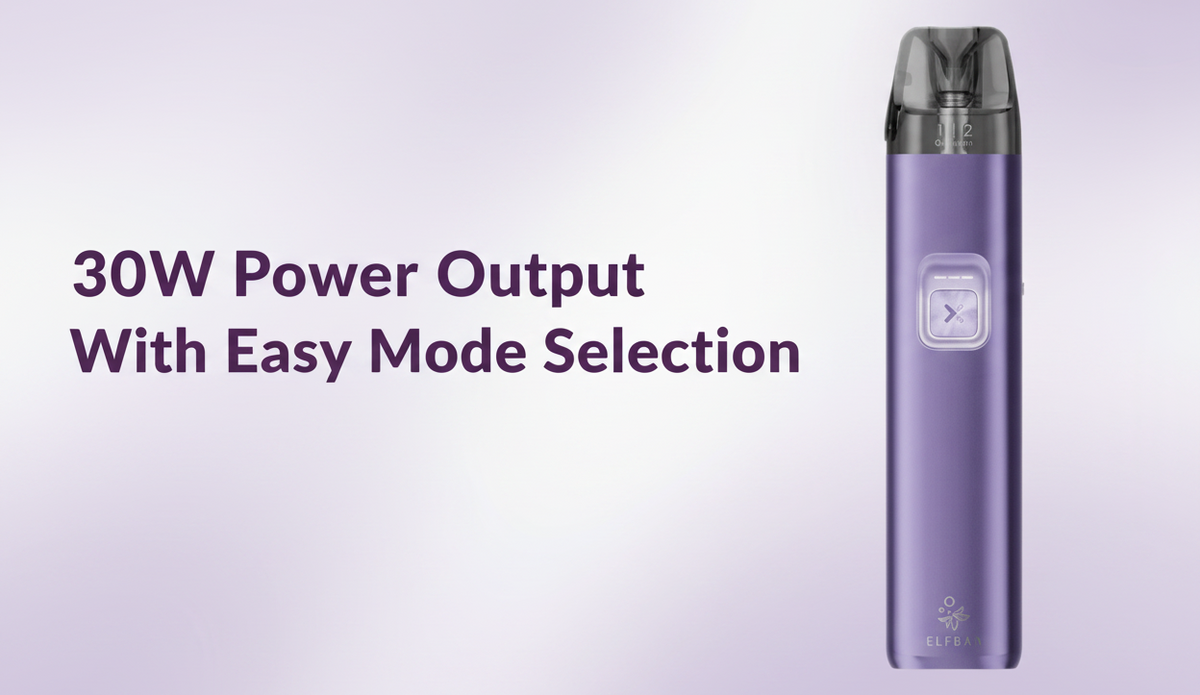 30W Power With Simple Wattage Modes