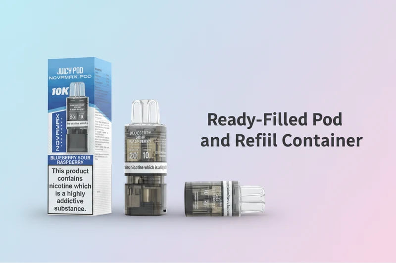 Ready-Filled Pod and Refill Container