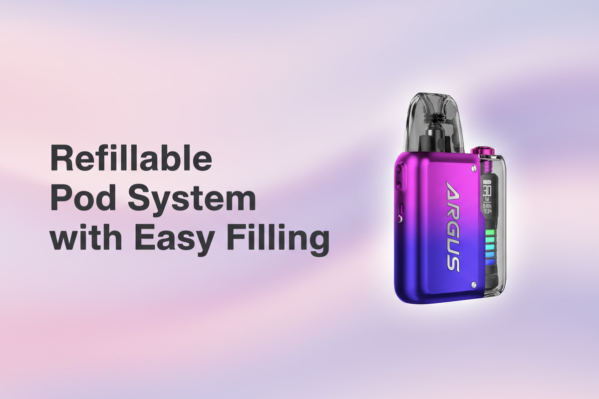 Refillable Pod System with Easy Filling