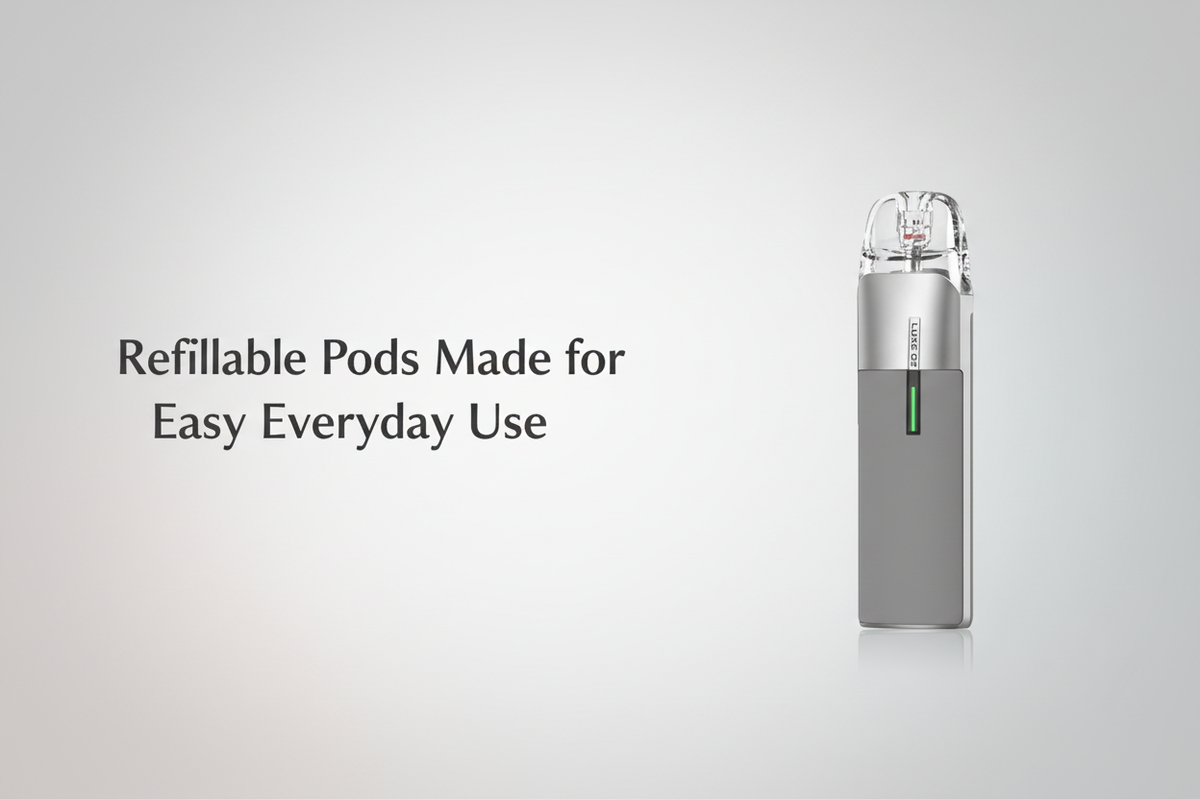Refillable Pods Made for Easy Everyday Use