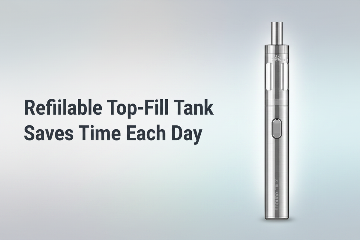 Refillable Top-Fill Tank Saves Time Each Day