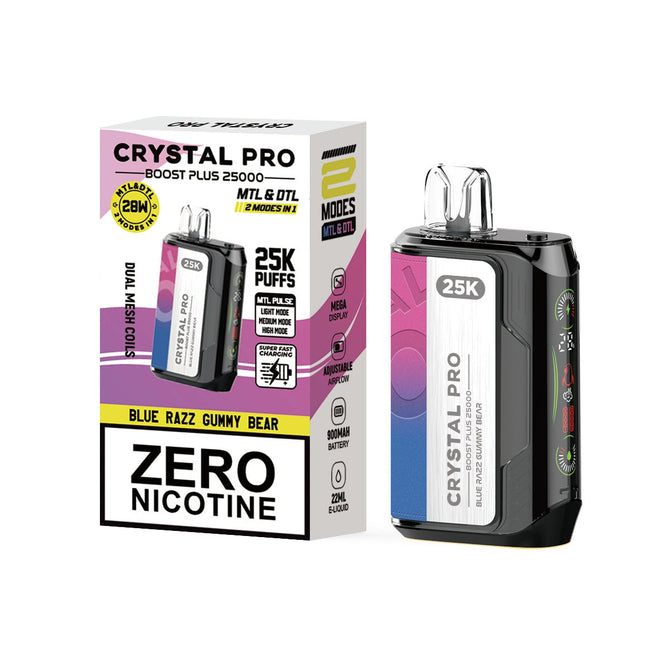 0MG Crystal Pro Boost Plus 25k Prefilled Pod Kit