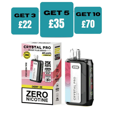 Shop 0MG Crystal Pro Boost Plus 25k Prefilled Pod Kit - 0MG Crystal Pro Boost Plus 25k Prefilled Pod Kit - Vape Blaze