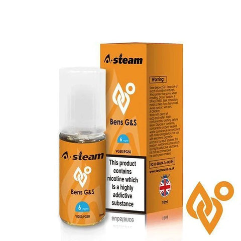 Shop A Steam 10ML Eliquid Box of 10 - A Steam 10ML Eliquid Box of 10 - Vape Blaze