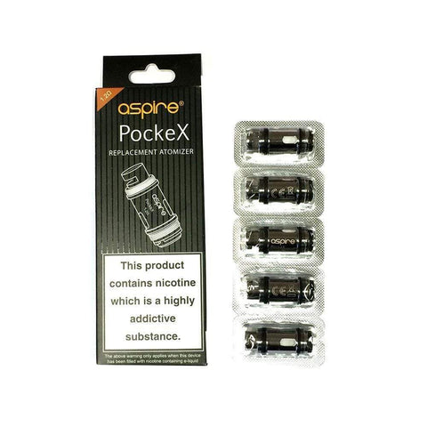 Shop Aspire Pockex - 0.6 ohm - Coils - Aspire Pockex - 0.6 ohm - Coils - Vape Blaze