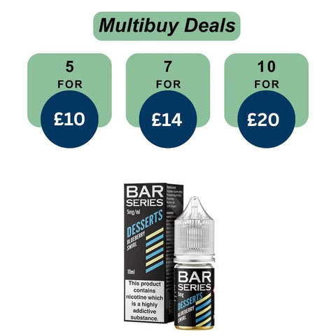 Shop Bar Series Desserts Edition Nic Salts - Bar Series Desserts Edition Nic Salts - Vape Blaze
